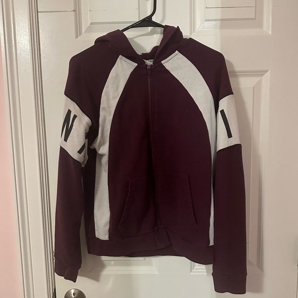 Women’s PINK Colorblock Zip-Up Hoodie - Picture 2 of 3